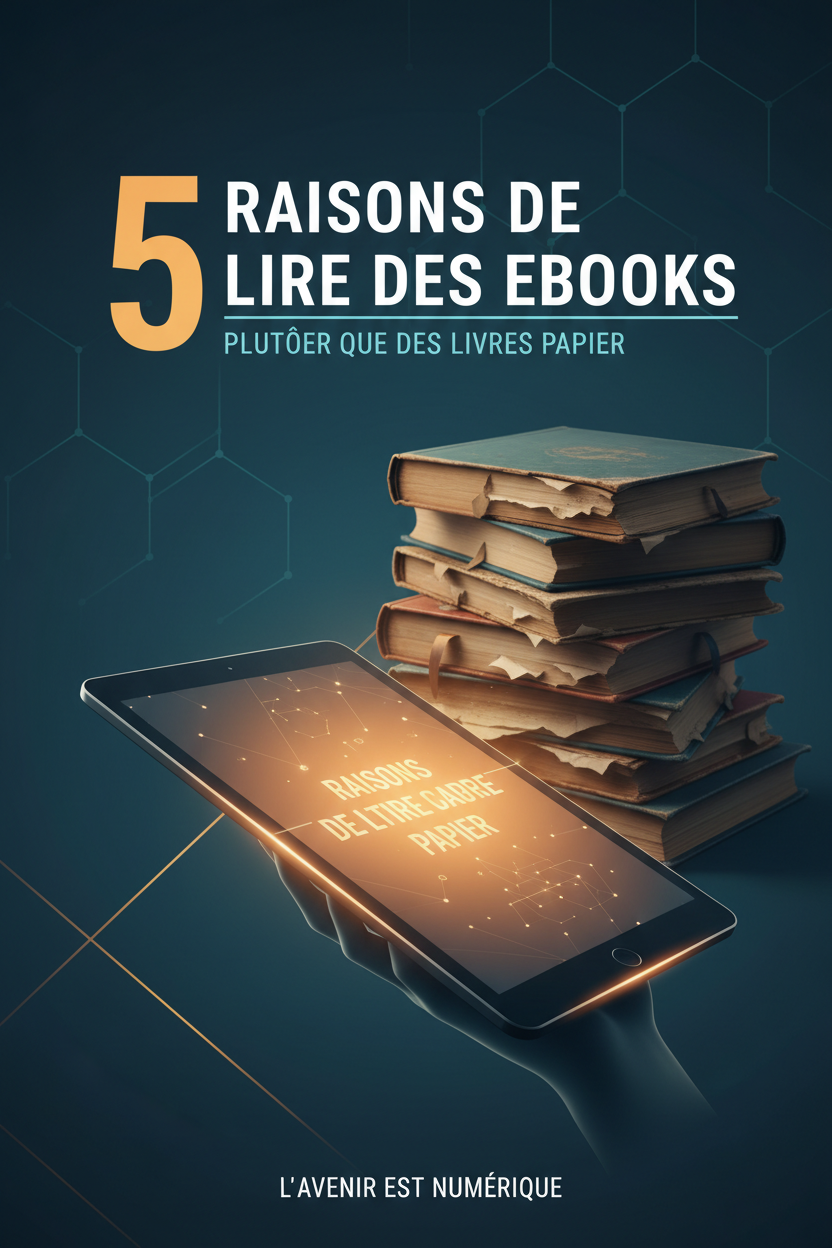 5 raisons de lire des ebooks plutôt que des livres papier