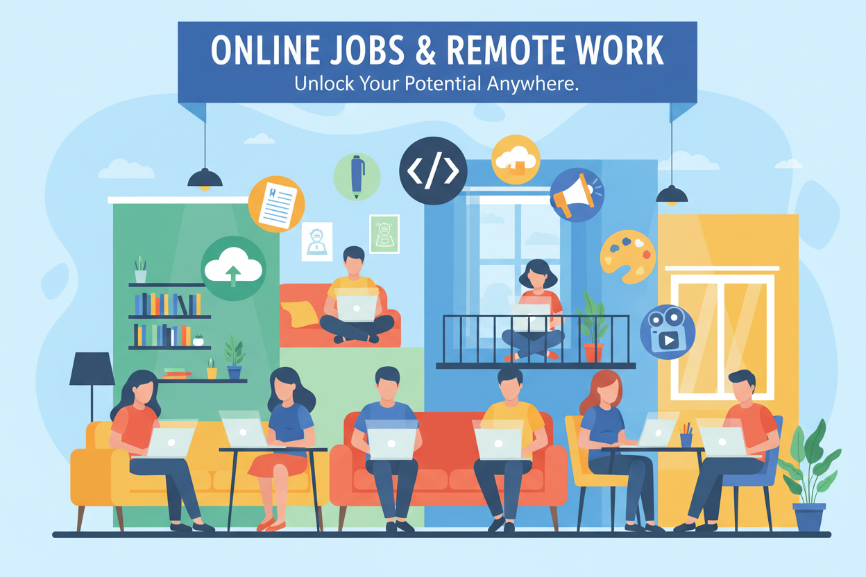 Les métiers en ligne : top 10 des activités pour travailler depuis chez soi