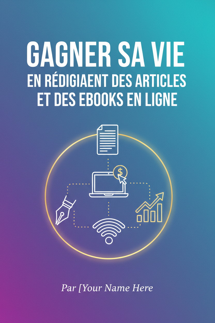 Couverture de l'ebook Gagner sa vie en rédigeant des articles et des ebooks en ligne