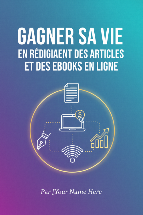 Couverture de l'ebook Gagner sa vie en rédigeant des articles et des ebooks en ligne